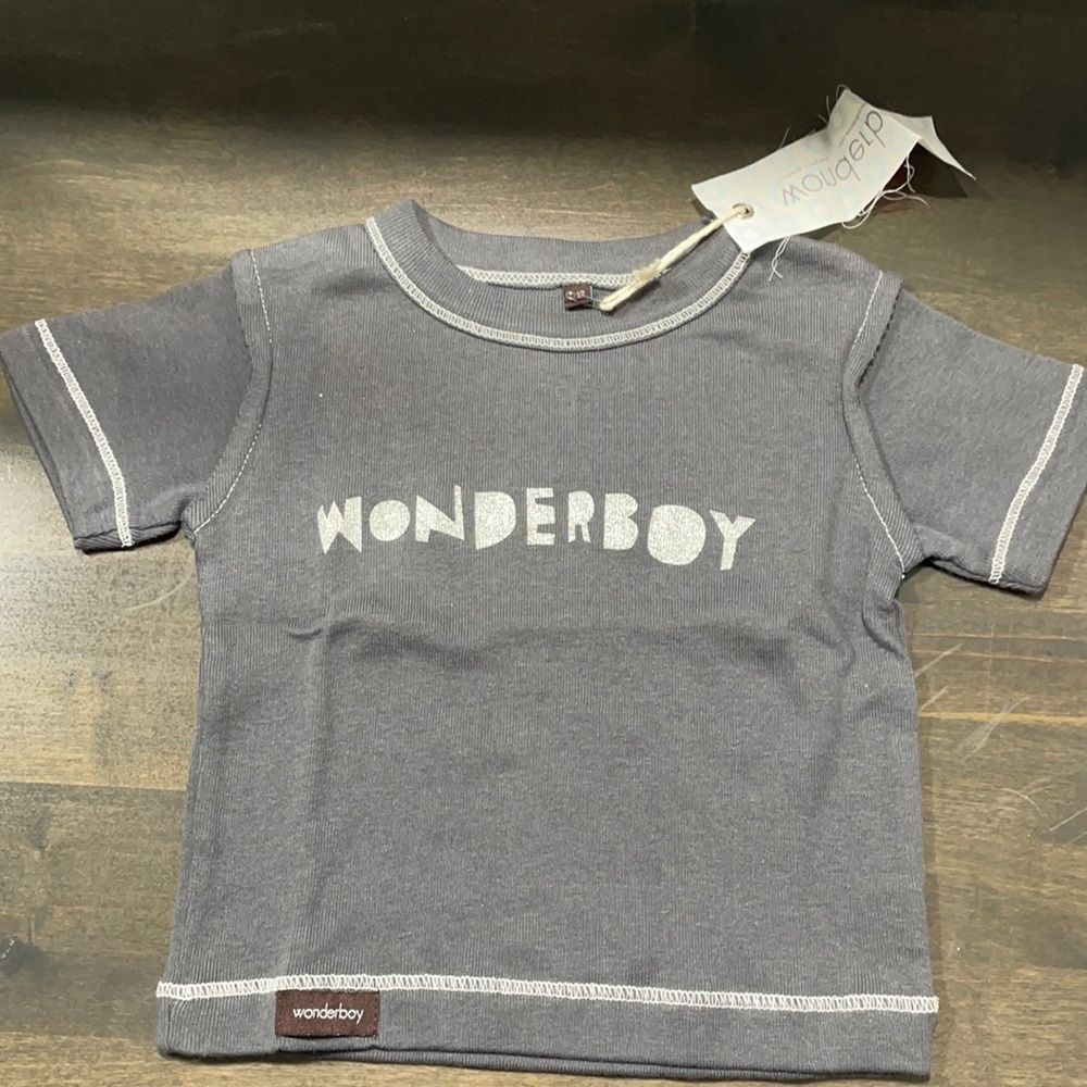 NWT Wonderboy Size 6m-12m Short Sleeve Cotton T-shirt